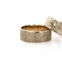 "BO   B"  18kt champagne wit goud